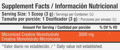 CREATINA MONOHIDRATADA MICRONIZADA HEALTHY SPORTS 150 g